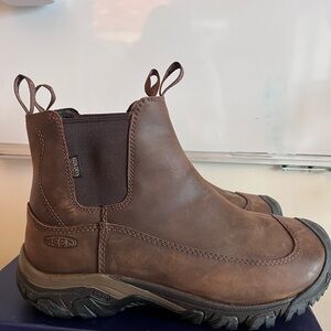 Keen Anchorage III Chelsea Hiking Boots Waterproof Brown Leather Men’s Sz 10